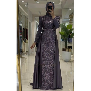 Pınar Şems Yeni İnci Abiye Lila