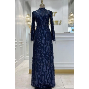 Pınar Şems Yeni Ziynet Abiye Lacivert