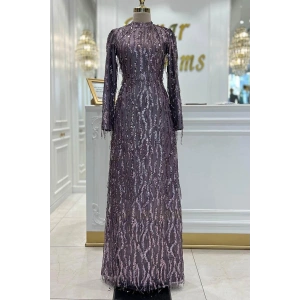 Pınar Şems Yeni Ziynet Abiye Lila