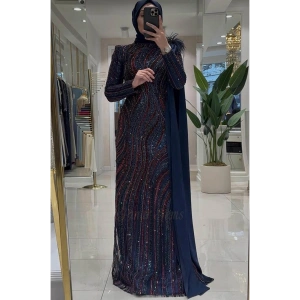 Pınar Şems Zerrin Abiye Lacivert