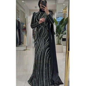 Pınar Şems Zerrin Abiye Siyah