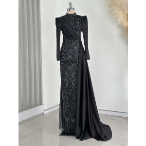 REGİNA ABİYE SİYAH-LİLA