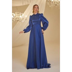 Şifon Helin Abiye - Lacivert