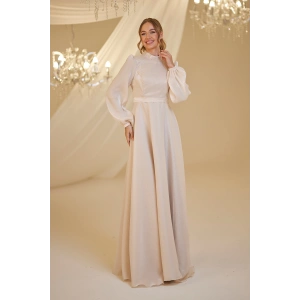 Şifon Helin Abiye - Vizon