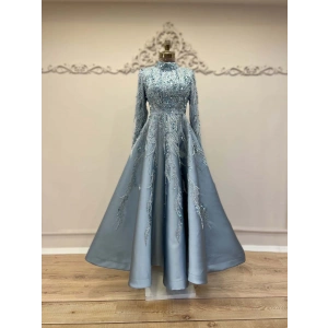 VİCTORİA ABİYE BUZ MAVİSİ