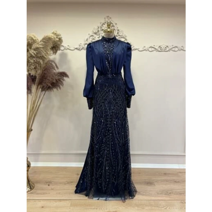 Açelya Abiye Lacivert