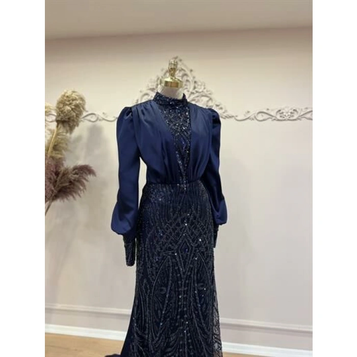 Açelya Abiye Lacivert