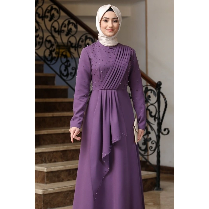 MANOLYA ELBİSE LİLA