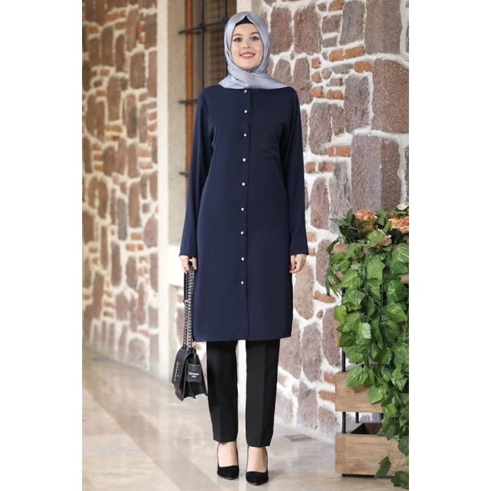 NADİDE TUNİK LACİVERT