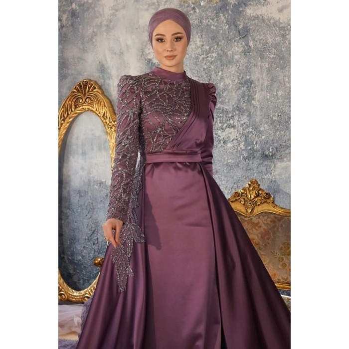 TAŞLI SATEN ABİYE GÜL KURUSU