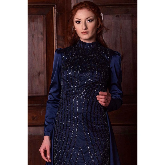 Flora Abiye Lacivert