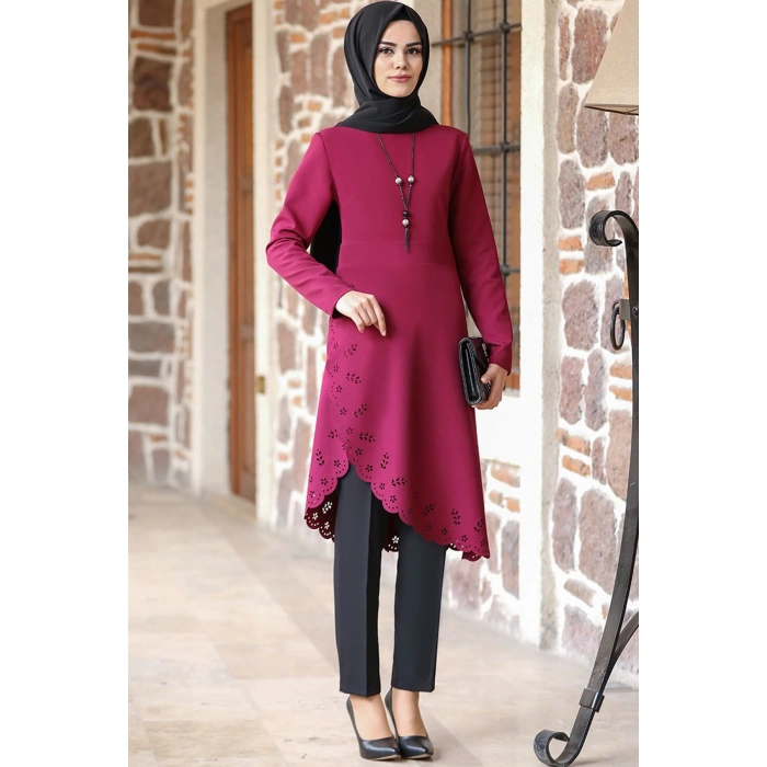 Lazer Tunik Mürdüm