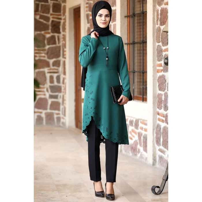 Lazer Tunik Zümrüt