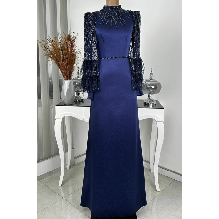 Matmazel Abiye Lacivert