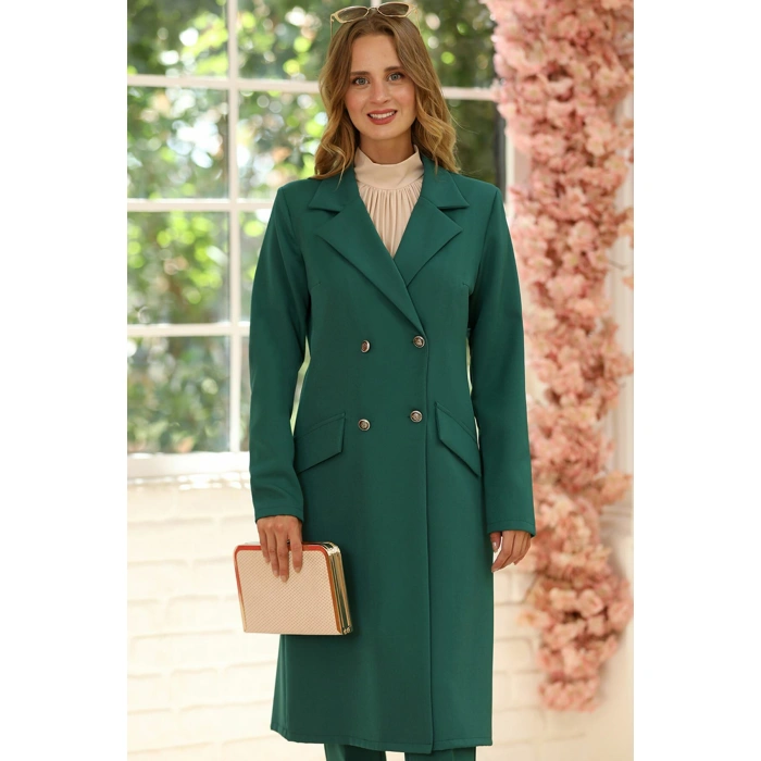 Zarif Ceket Pantolon Takım Zümrüt