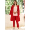 Zarif Ceket Pantolon Takım Kırmızı