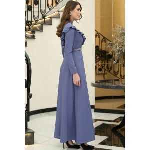 Elif Taşlı Elbise Mavi