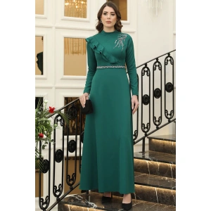 Elif Taşlı Elbise Zümrüt