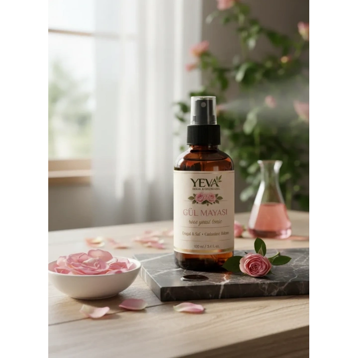 %100 Doğal ve Saf Gül Mayası | Cilt Yenileyici Tonik