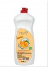 Yeva Portakallı Bulaşık Deterjanı 750 ml – Güçlü Yağ Çözücü, Doğal Limon Ferahlığı, Bitkisel Formül
