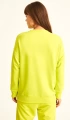 Kadın Neon Yeşil %100 Organik Pamuk Over Size Sweatshirt