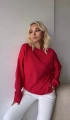 Kadın Pembe Over Size Luxury Basic Sweatshirt