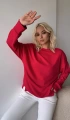 Kadın Pembe Over Size Luxury Basic Sweatshirt