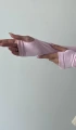 Kadın Pembe Bisiklet Yaka Parmak Geçmeli Modal Kumaş Body