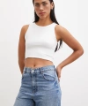 Basic Crop Top Beyaz