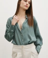 V Yaka Gömlek Yeşil