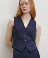 Astarlı Kuplu Yelek Lacivert