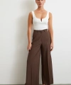 Geniş Paça Palazzo Pantolon Kahve