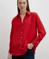 Cupra Saten Gömlek Kırmızı