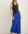 Verev Saten Etek Lacivert