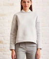 Bisiklet Yaka Oversize Sweatshirt Mavi