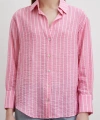 Çizgi Desenli Gömlek Pembe
