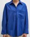 Poplin Gömlek Lacivert