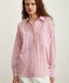 Çizgili Gömlek Pembe