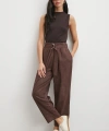 Beli Büzgülü Kemer Tokalı Pantolon Kahve