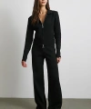 Çift Fermuarlı Hırka Takım Siyah