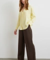 Viskon Saten Gömlek Sarı