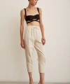 Örgü Kemerli Pantolon Bej