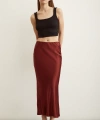 Verev Saten Etek Bordo