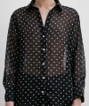 Puantiyeli Gömlek Siyah