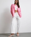 Lendy Keten Gömlek Pembe