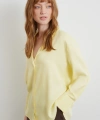 Viskon Saten Gömlek Sarı