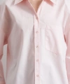 Oversize Pamuklu Gömlek Pembe