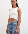 Basic Crop Top Beyaz