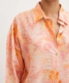Damla Desenli Modal Gömlek Oranj