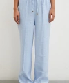 Belden Bağlamalı Pantolon Açık Mavi
